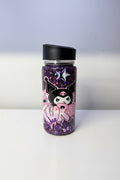 Pre made- Kuromi kids glitter drink bottles