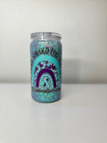 Pre made mental health awareness glitter tumbler